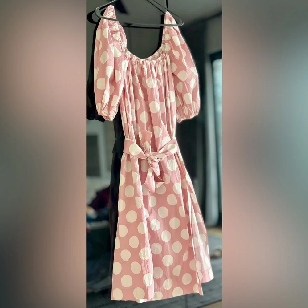 lpa pink dress LPA | pia at home in the Melia Midi Dress